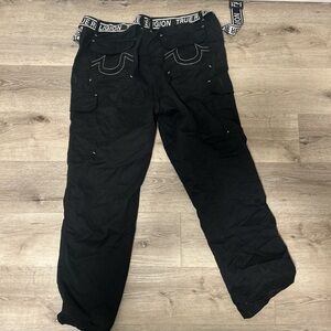 True Religion Black Utility Pants